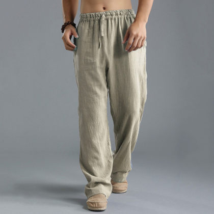 Men's Breathable Linen Casual Sports Pants
