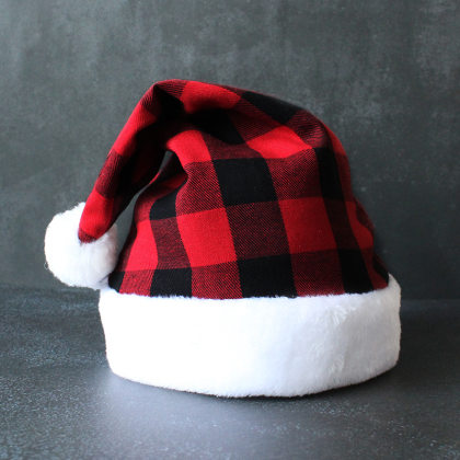 Sombrero De Navidad A Cuadros