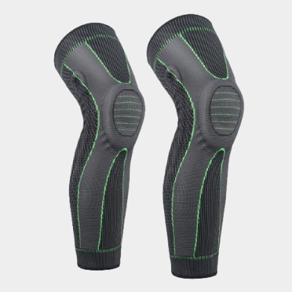 Sports Lengthened Silicone Spring Knitted Knee Pads