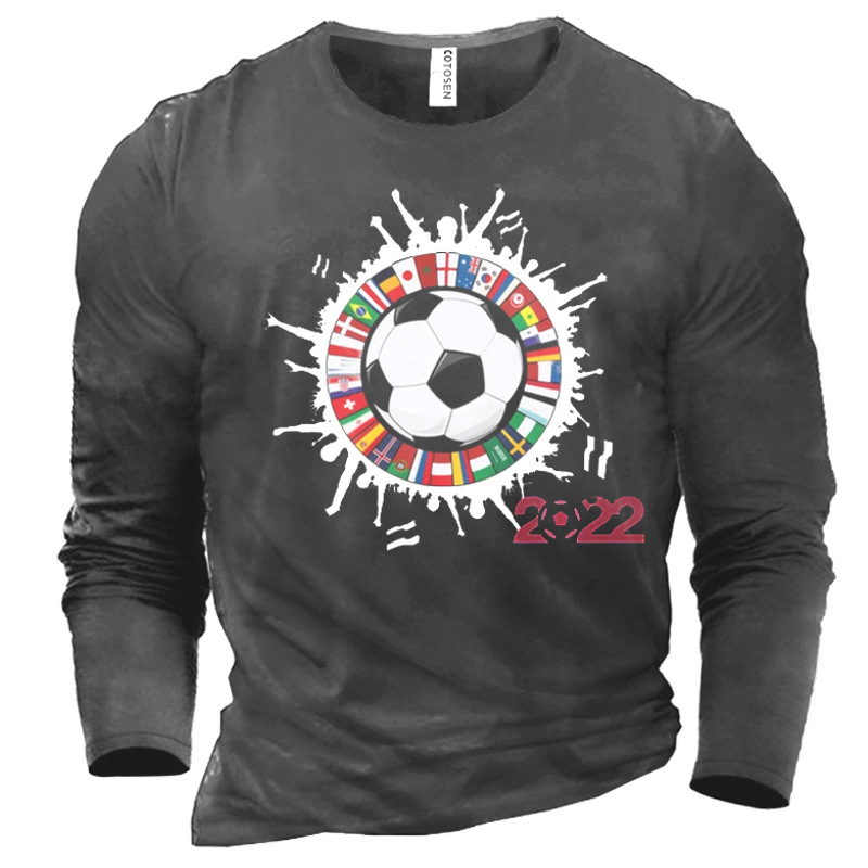 Men's Qatar 2022 Soccer World Cup Printed Fan T-Shirt